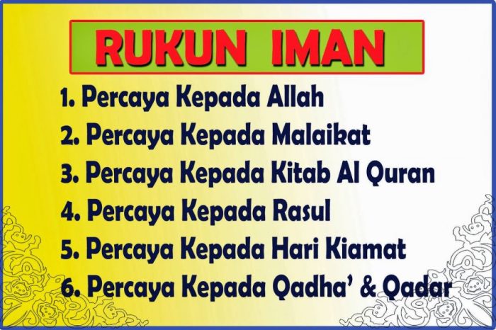 Rukun iman yang ke 6